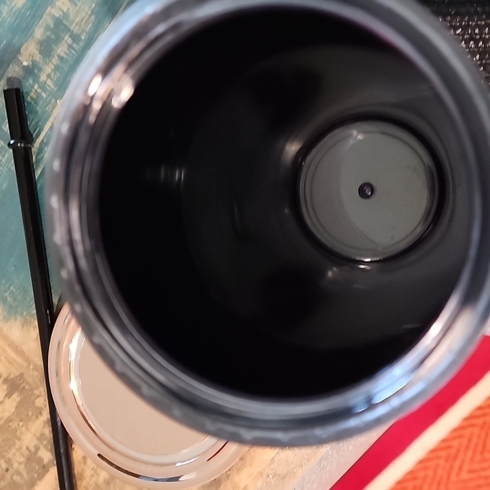 Black Tumbler with Rose Gold Straw - Picture 5 of 6